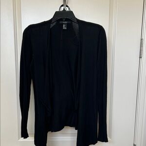 Forever 21 Black Open-Front Cardigan